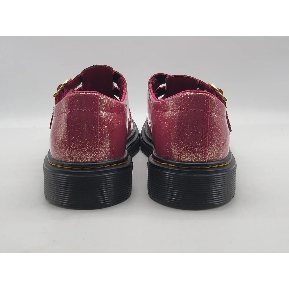 Dr Martens 8065 Y Nebula Glitter Mary Jane Fuchsia Pink Girls 7 Boys 6